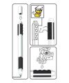 Gelové pero, černá, 0,7 mm, sada s minifigurkou, LEGO 52601