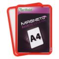 Prezentační kapsa Magneto Solo, červená, magnetická, A4, DJOIS ,balení 2 ks