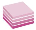 Samolepicí bloček, aquarell růžová, 76 x 76 mm, 450 listů, 3M POSTIT 7100172384 ,balení 450 ks