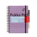 Spirálový sešit Metallic Project Book, mix barev, A5, linkovaný, 100 listů, PUKKA PAD 6336-MET