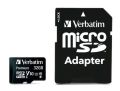 Paměťová karta Premium, microSDHC, 32GB, CL10/U1, 45/10 MB/s, adaptér, VERBATIM