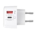 Nabíjecí adaptér, bílá, 1x USB-A / 1x USB-C PD, 45W, kabel USB-C, GaN, SKROSS 1.302424