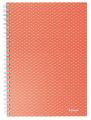 Spirálový sešit Colour`Breeze, korálová, A5, čtverečkovaný, 80 listů, ESSELTE 628468