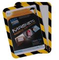 Magnetický obal Magneto Safety, žlutá-černá, A4, DJOIS ,balení 2 ks