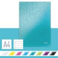 Zápisník Wow, ledově modrá, linkovaný, A4, 80 listů, lesklá, LEITZ
