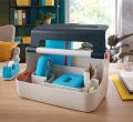 Přenosný box Cosy, šedá, s organizérem, LEITZ 61250089