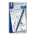 Grafitové tužky Mars Lumograph, 12 tvrdostí, šestihranná, umělecká, STAEDTLER