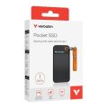 Externí disk Pocket SSD, černá/oranžová, 1 TB, USB 3.2 Gen2, VERBATIM 32193
