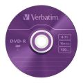 DVD-R 4,7GB, 16x, AZO, barevné, Verbatim, slim box ,balení 5 ks