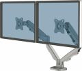 Držák na monitor Eppa Dual, stříbrná, 2 ramena, FELLOWES 9683301