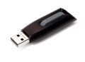 USB flash disk V3, černá-šedá, 128GB, USB 3.0, 80/25 MB/sec, VERBATIM