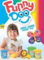 Modelína FUNNY DOO, sada 3 nenonové barvy, 3x120 g, oranžová, růžová, zelená, MITAMA 63849 ,balení 3 ks