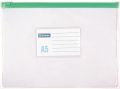 Obal, se zipem, A5, PVC, DONAU