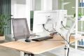 Držák na monitor Ergo Dual, světle šedá, 2 ramena, LEITZ 65370085 Držák na monitor Ergo Dual, světle šedá, 2 ramena, LEITZ 65370085