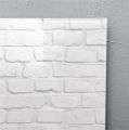 Magnetická skleněná tabule Artverum®, bílá zeď, 91 x 46 x 1,5 cm, SIGEL GL144