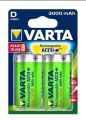 Nabíjecí baterie, D (velký monočlánek), 2x3000 mAh, přednabité, VARTA Power Accu