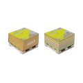 Samolepicí bloček Kraft Cube, hnědá barva, 76x76 mm, 400 listů, mini paleta STICK N 21816 ,balení 400 ks