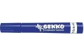 Permanentní popisovač Gekko, modrá, 1-3mm, kuželový hrot, VICTORIA