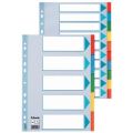 Rejstříky Standard, popisovatelná titulní str., mix barev, karton, A4, 5 dílů, ESSELTE