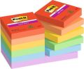 Samolepicí bloček Super Sticky Playful, mix barev, 48 x 48 mm, 12x 90 listů, 3M POSTIT 7100290166 ,balení 1080 ks