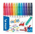 Fixy Frixion Colors, sada,12 barev, 0,39-0,7 mm, vymazatelný, PILOT