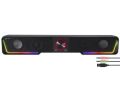 Reproduktor GRAVITY RGB Stereo Soundbar, černá, 12W, 2x 3,5 mm jack + USB-A, SPEEDLINK SL-830200-B