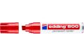Permanentní popisovač 800, červená, 4-12mm, klínový hrot, EDDING