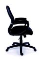 Executive židle, textilní, černá základna, MaYAHSmart, černá