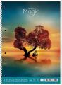 Spirálový sešit Colourful Magic, mix motivů, A4+, linkovaný, 80 listů, SHKOLYARYK A4-080-6521L