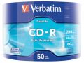 CD-R 700MB, 80min., 52x, DL Extra Protection, Verbatim, 50ks ve fólii ,balení 50 ks