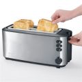 Toaster, 4 toasty, broušená ocel, SEVERIN