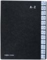 Desky s rozlišovači Classic, černá, stolní, 24 přihrádek, karton, A4, A-Z, PAGNA 24246-04