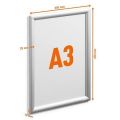 Prezentační rám Outdoor, stříbrná, A3, hliník, venkovní, DURABLE 503423