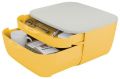 Zásuvkový box Cosy, žlutá, 2 zásuvky, LEITZ 53570019