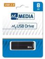 USB flash disk, 8 GB, USB 2.0, MYMEDIA