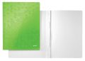 Desky s rychlovazačem Wow, zelená,  A4, laminovaný karton, LEITZ