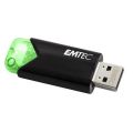 USB flash disk B110 Click Easy, černo-zelená, 64GB, USB 3.2, EMTEC ECMMD64GB113