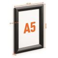 Rám na plakáty, černá, A5, hliníkový rám, DURABLE 479501