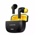 Sluchátka Hexagon 7, černá / žlutá, TWS bezdrátová, Bluetooth 5.4, CANYON CNS-TWS7BY