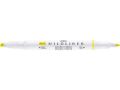 Oboustranný zvýrazňovač Mildliner Fluorescent, žlutá, 1,4 - 4 mm, ZEBRA 78150