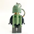 Klíčenka s LED osvětlením Star Wars Boba Fett, LEGO LGL-KE188H
