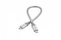 USB kabel, stříbrná, 30 cm, USB-C 3.1 - USB-C, VERBATIM