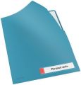 Desky na dokumenty Cosy Privacy, matně modrá, L, A4, PP, LEITZ ,balení 3 ks