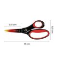Nůžky, ombré červená, školní, 15 cm, FISKARS 1067853