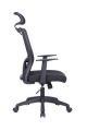 Kancelářská židle Joy, černá, čalounění, nastavitelná opěrka hlavy