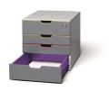 Zásuvkový box VARICOLOR® SAFE, mix barev, plast,  3+1 uzamykatelná zásuvka, DURABLE