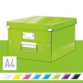 Krabice Click&Store, zelená, lesklá, A4, LEITZ