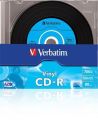 CD-R 700MB, 80min., 52x, Vinyl, DLP Crystal AZO, Verbatim, slim box ,balení 10 ks