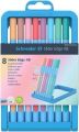Kuličkové pero Slider Edge XB Pastel, sada 8 barev, 0,7 mm, s uzávěrem, SCHNEIDER