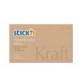 Samolepicí bloček Kraft Notes, hnědá barva, 76x127 mm, 100 listů, STICK N 21640 ,balení 100 ks